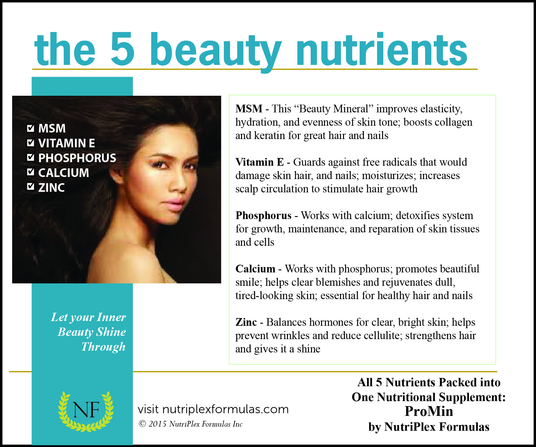 The 5 Nutrients You Need to Be the Most Beautiful You | NutriPlex Formulas